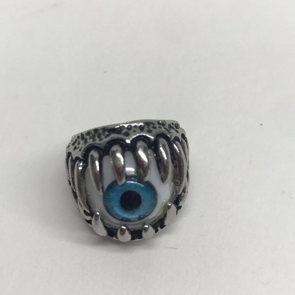Eyeball in Dragon Claw Ring Silver-tone - Picture 2 of 5